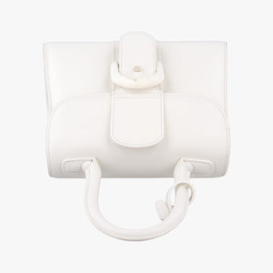 Pre-owned Delvaux Brillant White Leather  handbag | stylenewstar