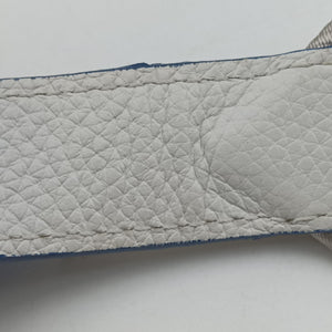 Pre-owned Christian Dior Saddle Blue × Gray leather  bum bag/waist bag | stylenewstar
