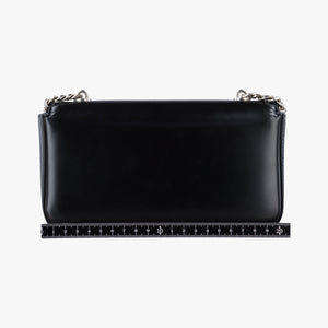 Secondhand Celine Claude Triomphe Chain Black Leather  shoulderbag | stylenewstar