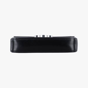 Secondhand Celine Claude Triomphe Chain Black Leather  shoulderbag | stylenewstar