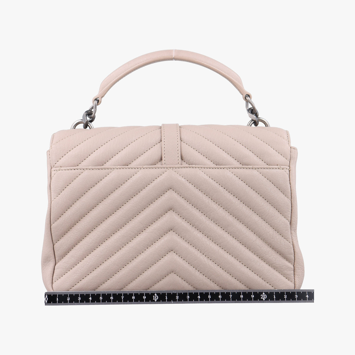 Pre-owned Yves Saint Laurent COLLEGE Pink Leather 487213 handbag | stylenewstar