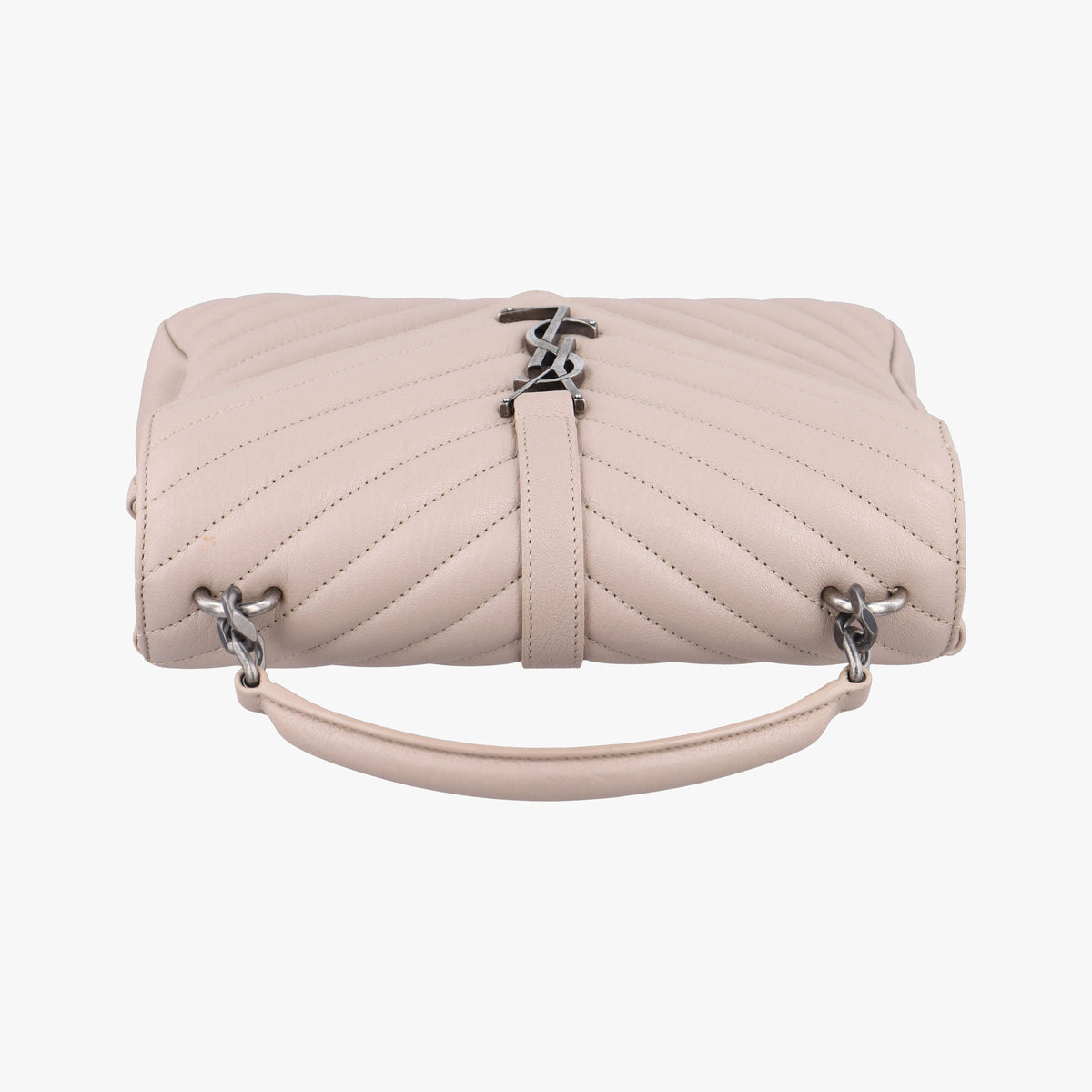 Pre-owned Yves Saint Laurent COLLEGE Pink Leather 487213 handbag | stylenewstar