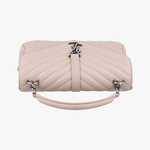 Pre-owned Yves Saint Laurent COLLEGE Pink Leather 487213 handbag | stylenewstar