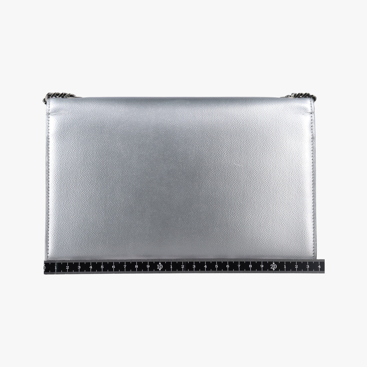 Vintage Yves Saint Laurent KATE Silver Leather 364021 shoulderbag | stylenewstar