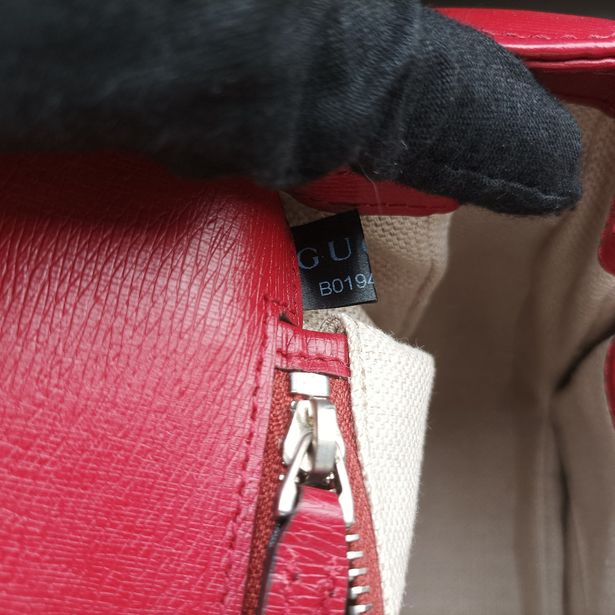 Pre-owned Gucci Bamboo Red×multicolor Leather 409398 handbag | stylenewstar