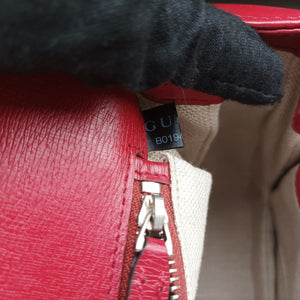 Pre-owned Gucci Bamboo Red×multicolor Leather 409398 handbag | stylenewstar
