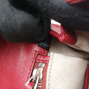 Pre-owned Gucci Bamboo Red×multicolor Leather 409398 handbag | stylenewstar