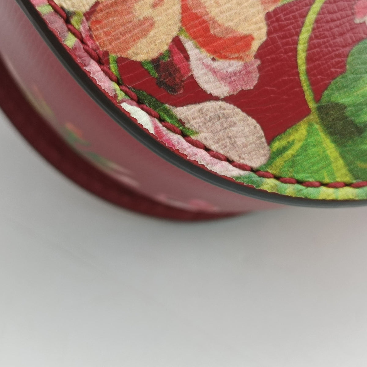 Pre-owned Gucci Bamboo Red×multicolor Leather 409398 handbag | stylenewstar