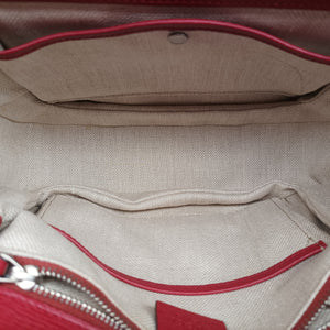 Pre-owned Gucci Bamboo Red×multicolor Leather 409398 handbag | stylenewstar
