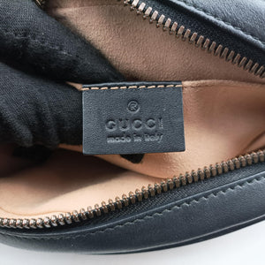 Secondhand Gucci GG Marmont Black Leather 476434 bum bag/waist bag | stylenewstar