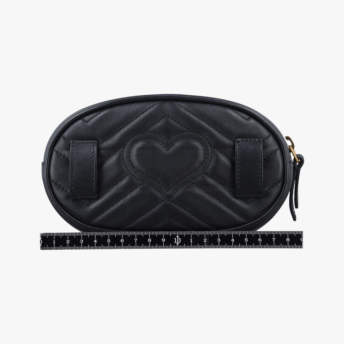 Secondhand Gucci GG Marmont Black Leather 476434 bum bag/waist bag | stylenewstar