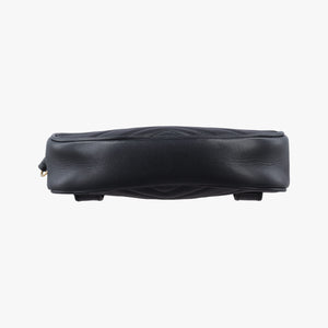 Secondhand Gucci GG Marmont Black Leather 476434 bum bag/waist bag | stylenewstar