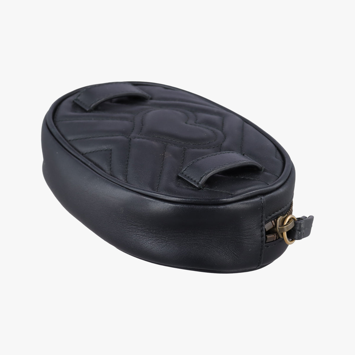 Secondhand Gucci GG Marmont Black Leather 476434 bum bag/waist bag | stylenewstar