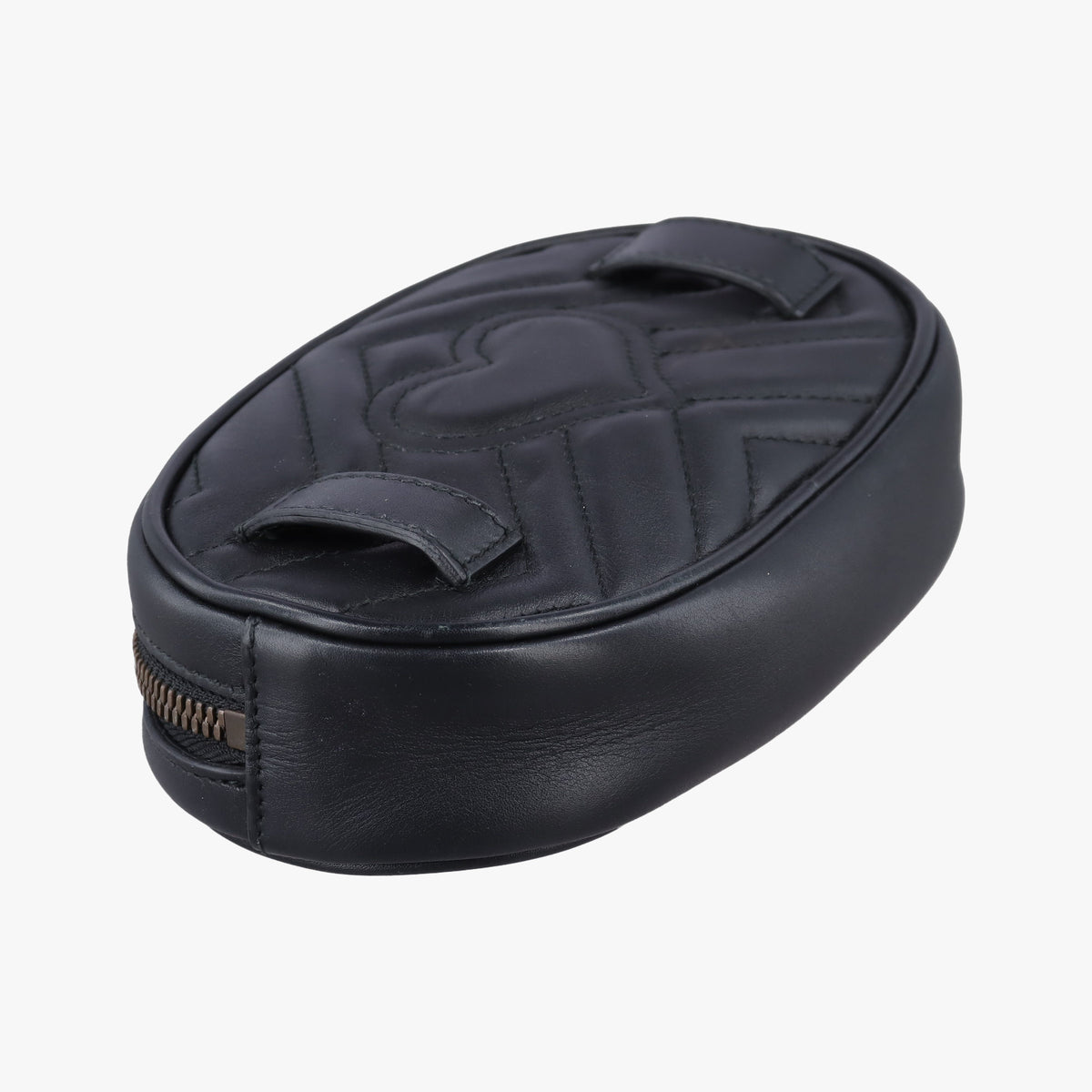 Secondhand Gucci GG Marmont Black Leather 476434 bum bag/waist bag | stylenewstar