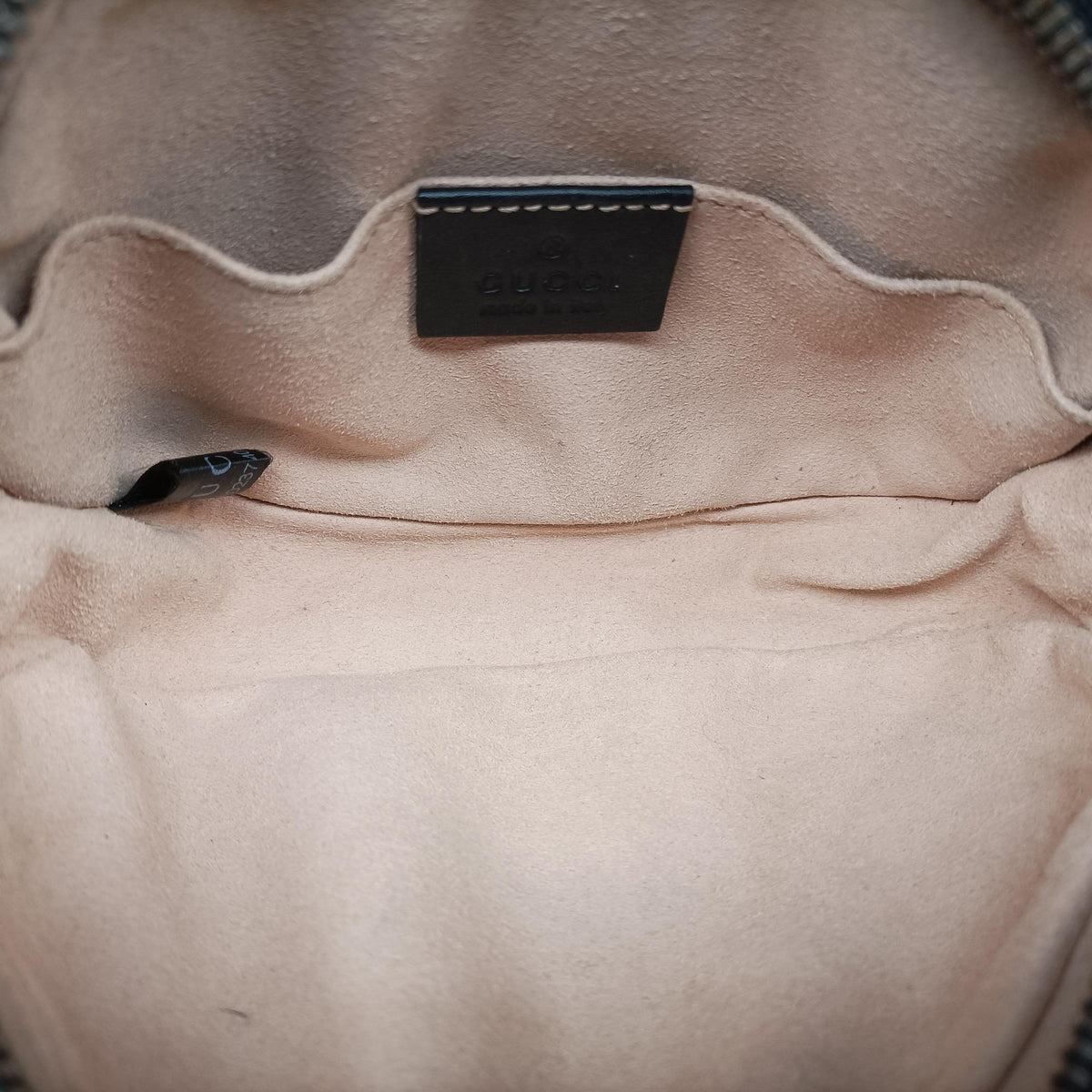 Secondhand Gucci GG Marmont Black Leather 476434 bum bag/waist bag | stylenewstar