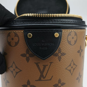 Pre-owned Louis Vuitton Cannes Brown × Black Monogram Reverse M43986 shoulderbag | stylenewstar