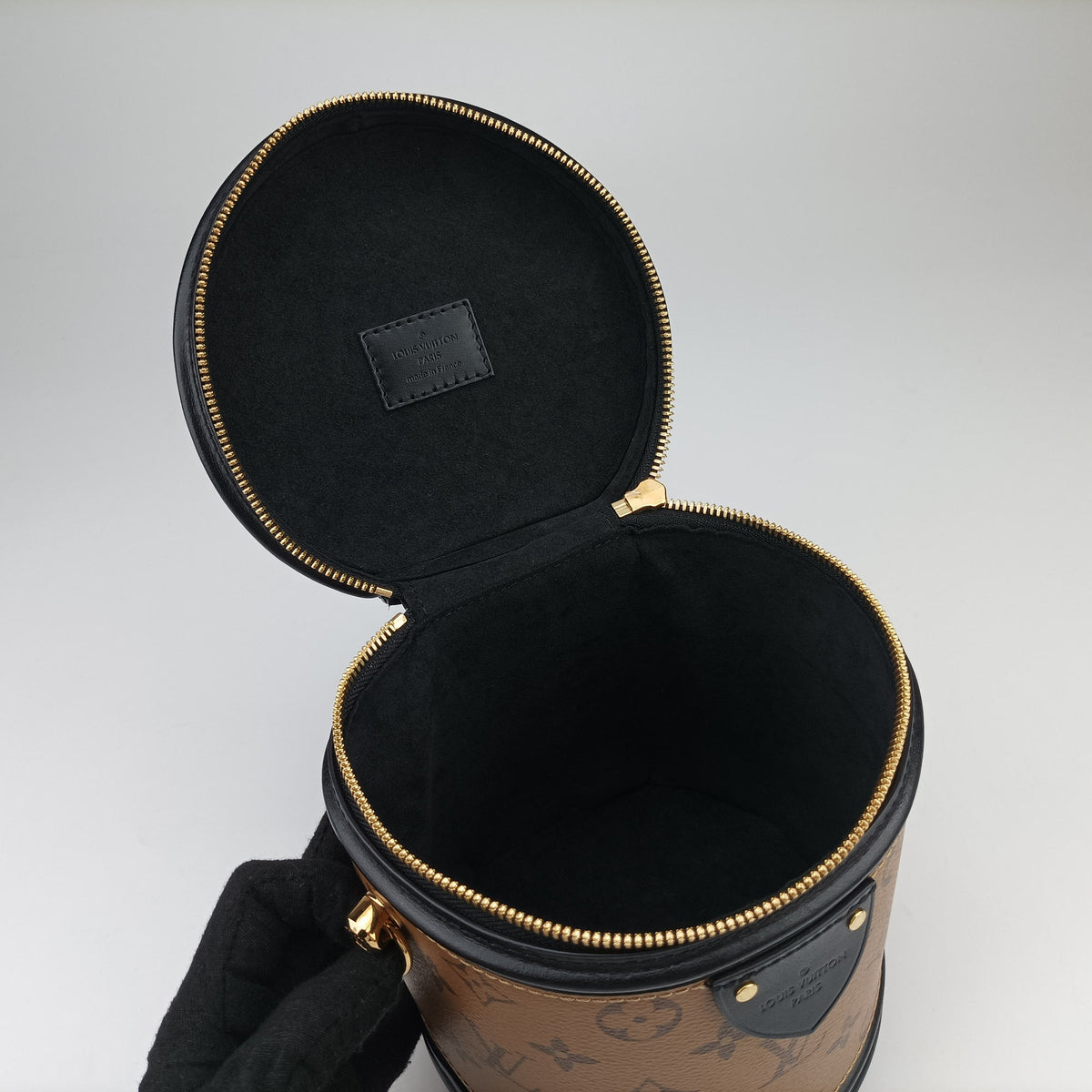 Pre-owned Louis Vuitton Cannes Brown × Black Monogram Reverse M43986 shoulderbag | stylenewstar
