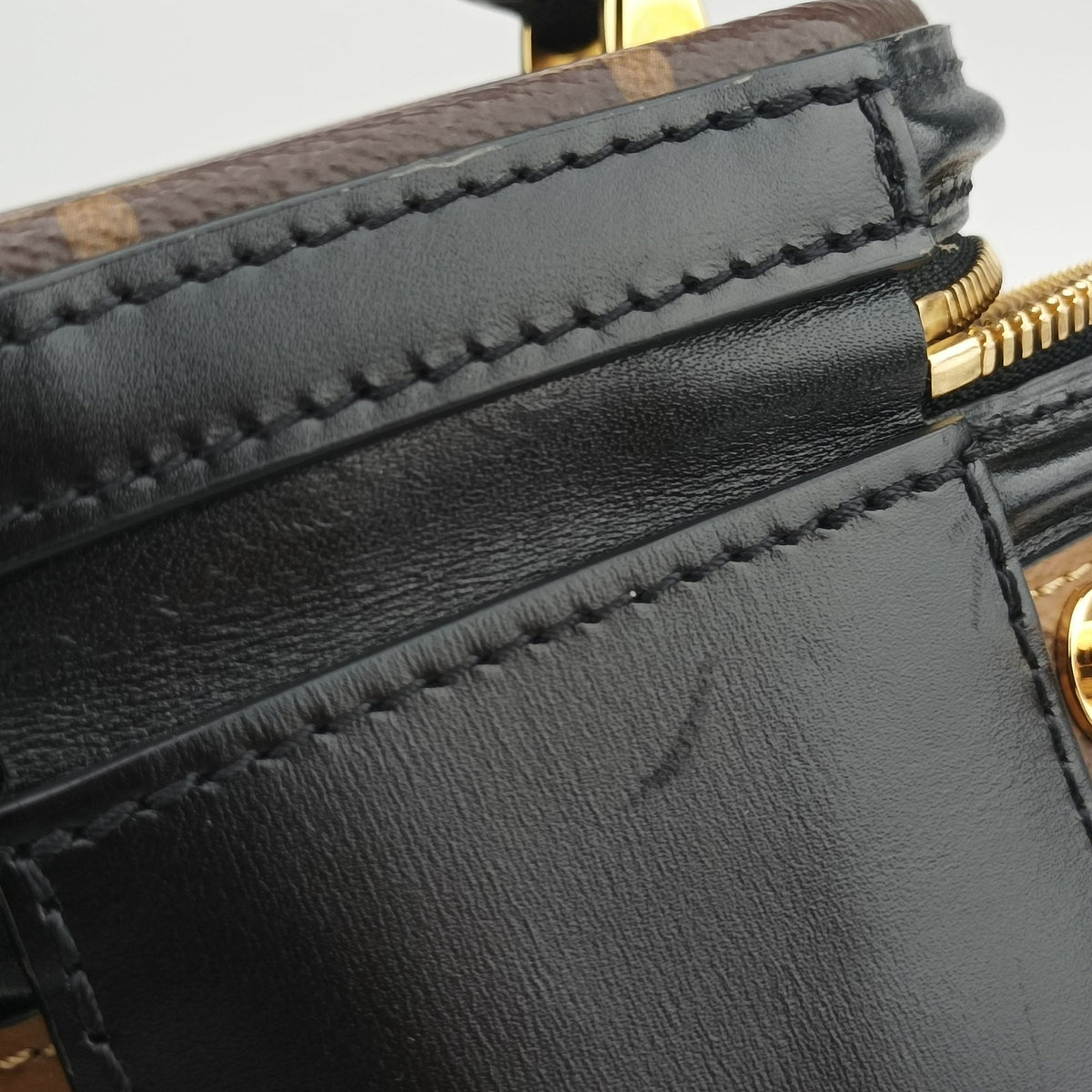 Pre-owned Louis Vuitton Cannes Brown × Black Monogram Reverse M43986 shoulderbag | stylenewstar