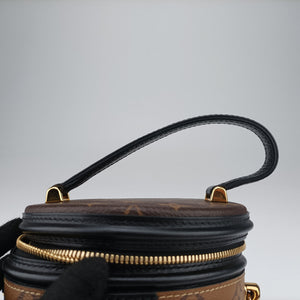 Pre-owned Louis Vuitton Cannes Brown × Black Monogram Reverse M43986 shoulderbag | stylenewstar