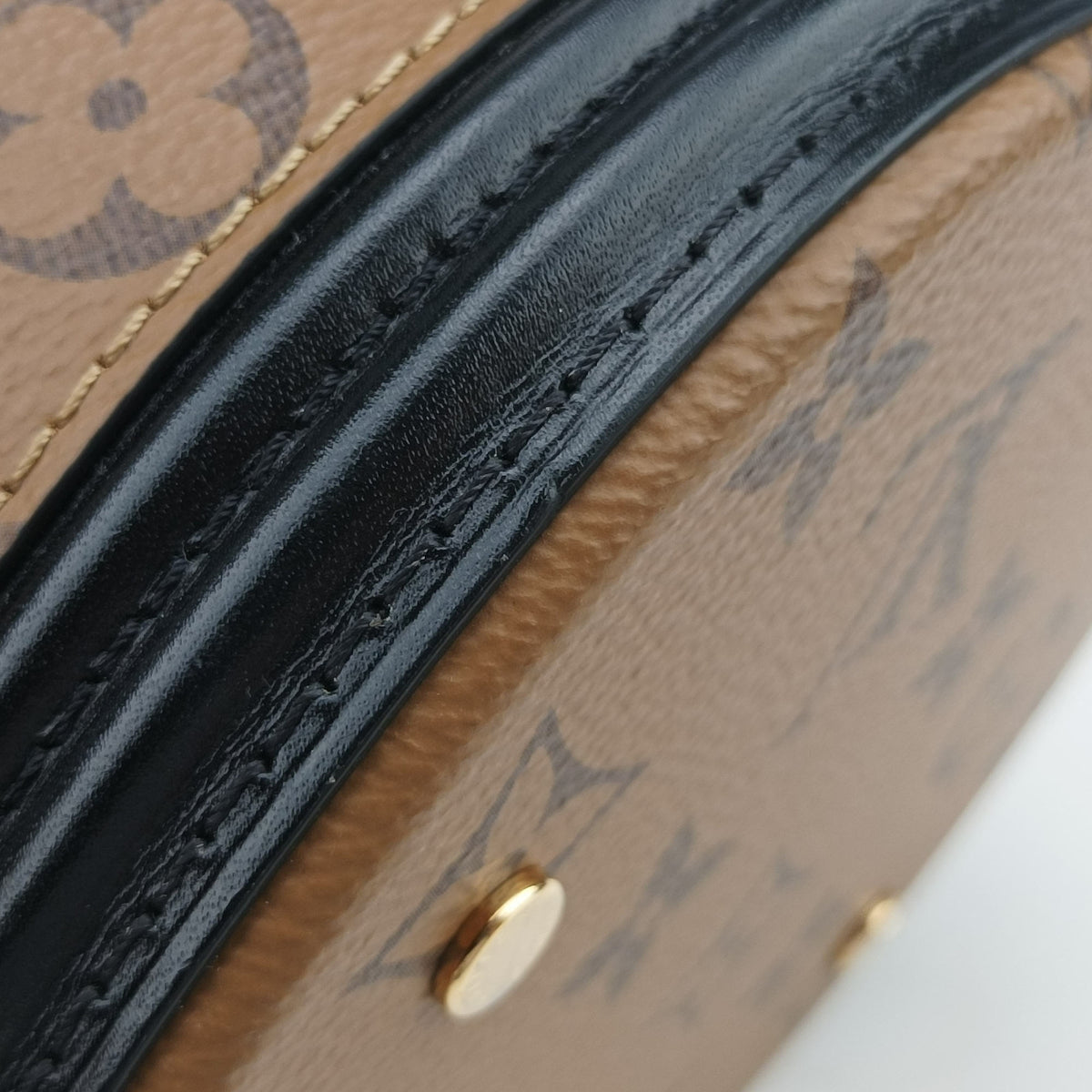 Pre-owned Louis Vuitton Cannes Brown × Black Monogram Reverse M43986 shoulderbag | stylenewstar