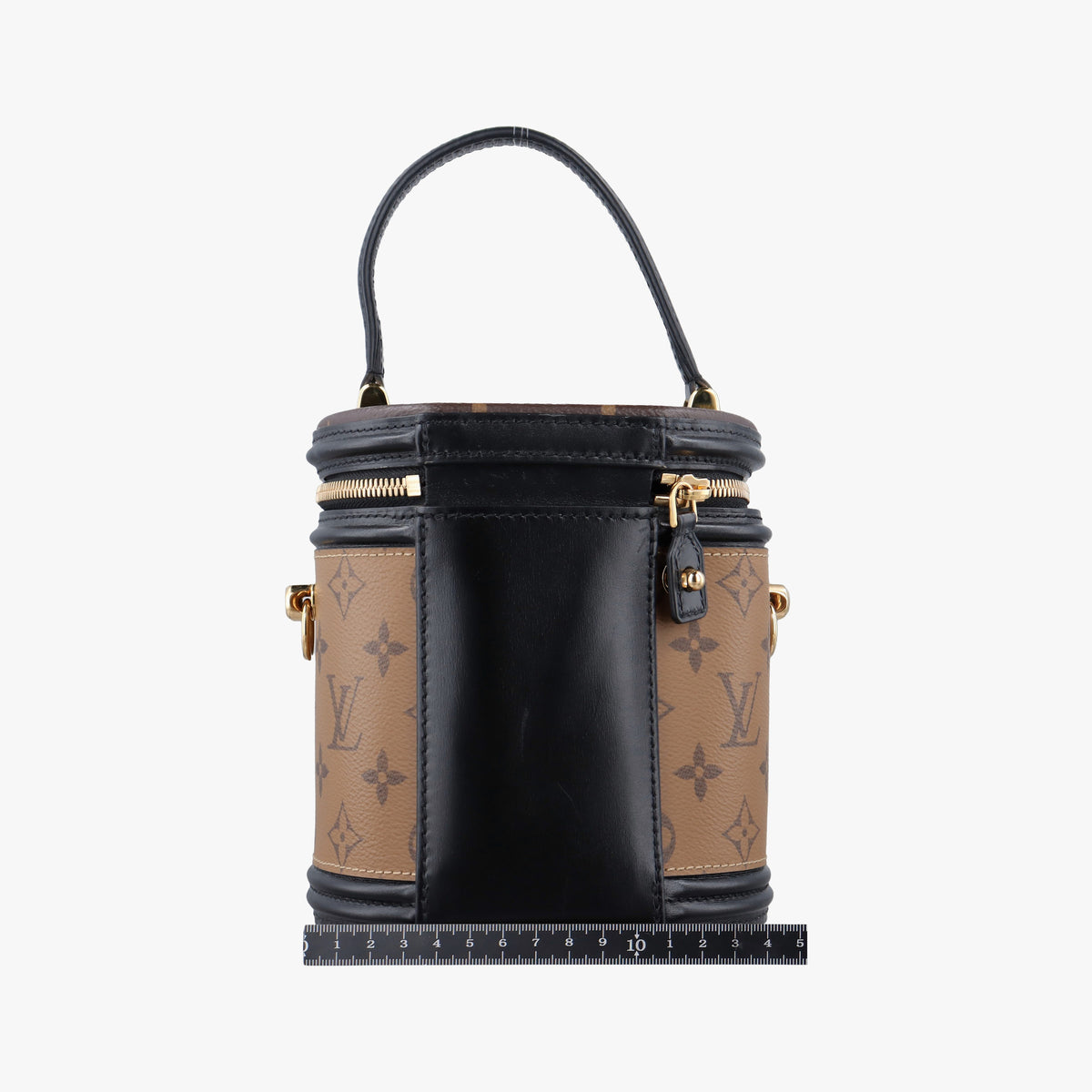 Pre-owned Louis Vuitton Cannes Brown × Black Monogram Reverse M43986 shoulderbag | stylenewstar