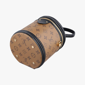 Pre-owned Louis Vuitton Cannes Brown × Black Monogram Reverse M43986 shoulderbag | stylenewstar