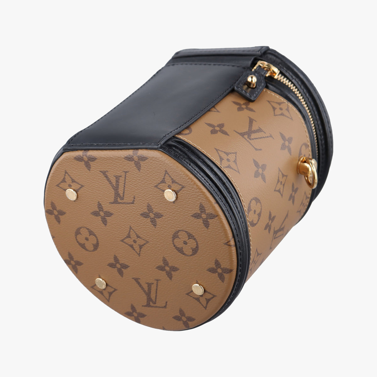 Pre-owned Louis Vuitton Cannes Brown × Black Monogram Reverse M43986 shoulderbag | stylenewstar