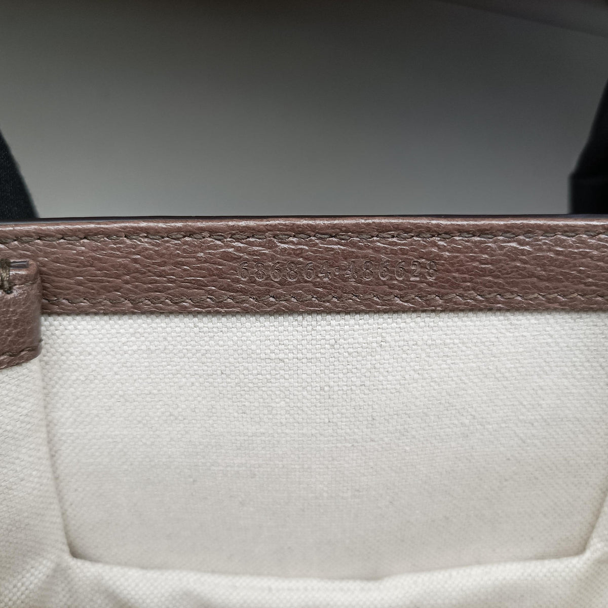Pre-owned Gucci Jumbo GG Bamboo Beige x Brown canvas×leather 686864 shoulderbag | stylenewstar