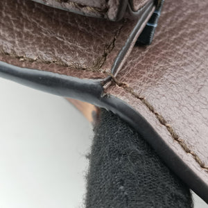 Pre-owned Gucci Jumbo GG Bamboo Beige x Brown canvas×leather 686864 shoulderbag | stylenewstar