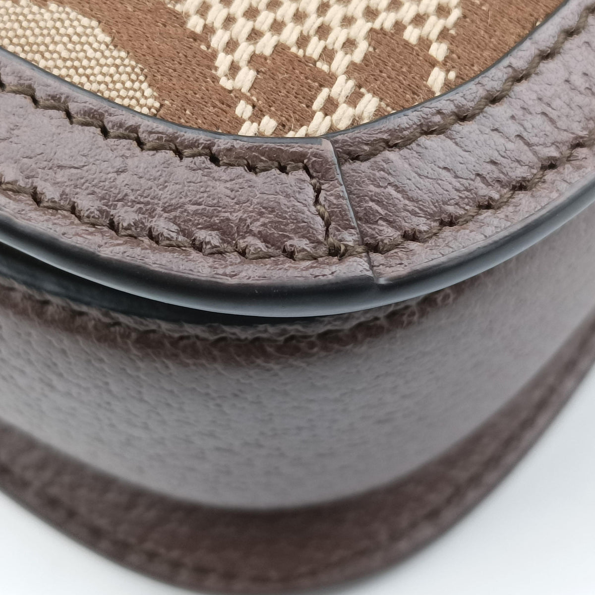 Pre-owned Gucci Jumbo GG Bamboo Beige x Brown canvas×leather 686864 shoulderbag | stylenewstar