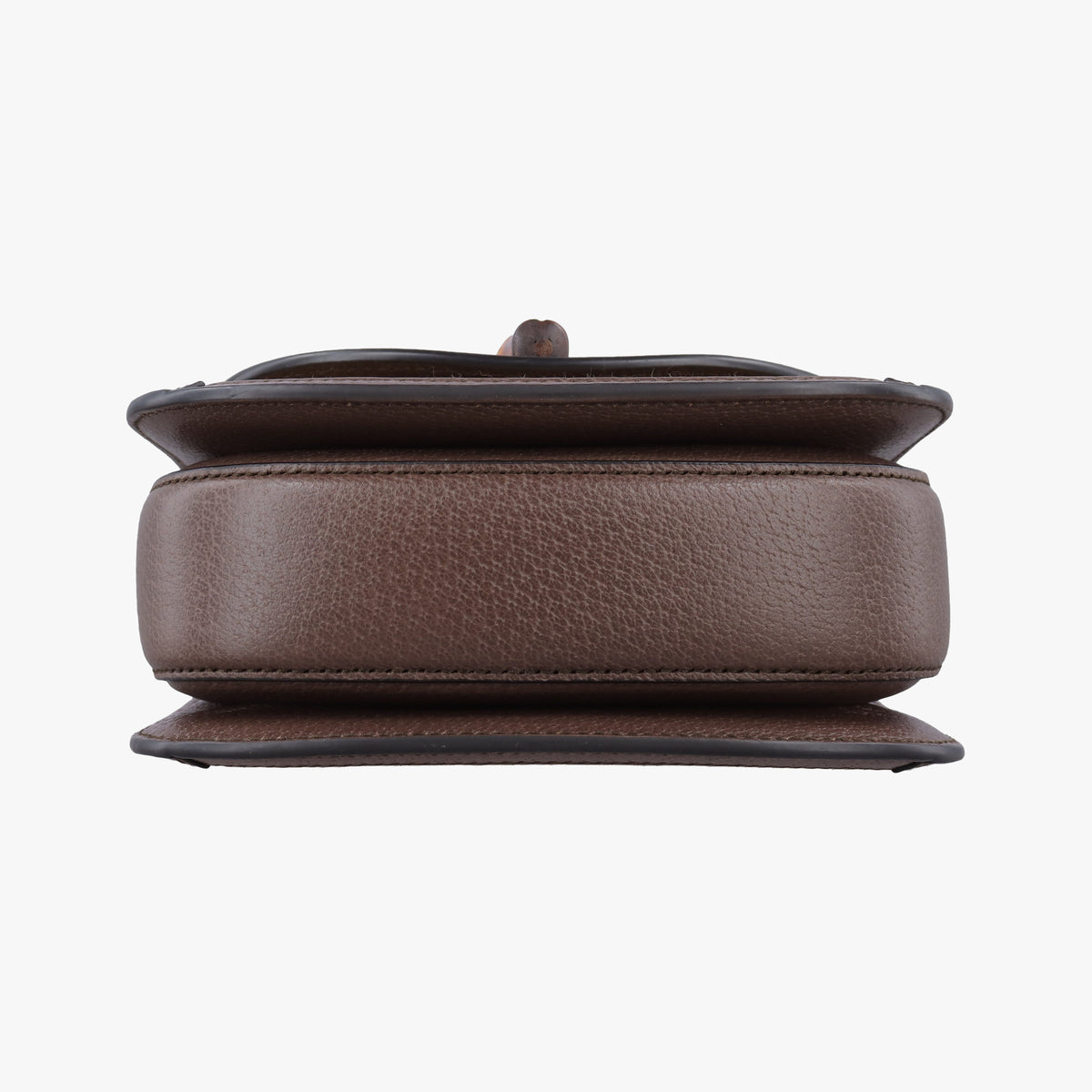 Pre-owned Gucci Jumbo GG Bamboo Beige x Brown canvas×leather 686864 shoulderbag | stylenewstar