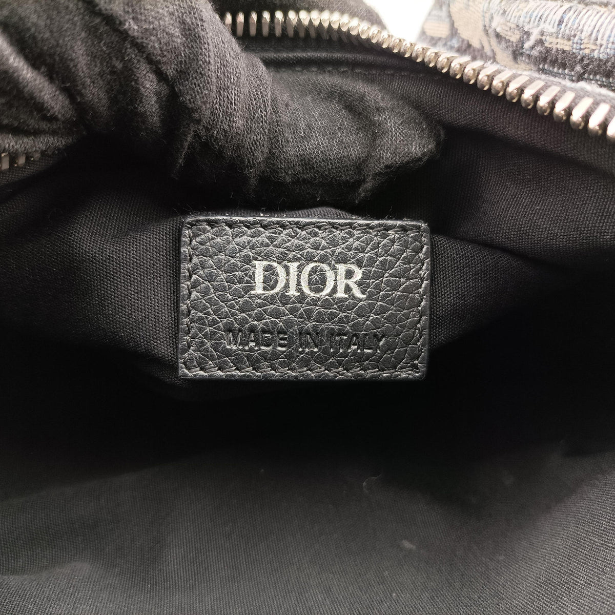 Pre-owned Christian Dior Oblique roller Navy Jacquard  shoulderbag | stylenewstar