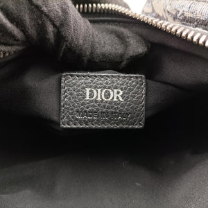 Pre-owned Christian Dior Oblique roller Navy Jacquard  shoulderbag | stylenewstar