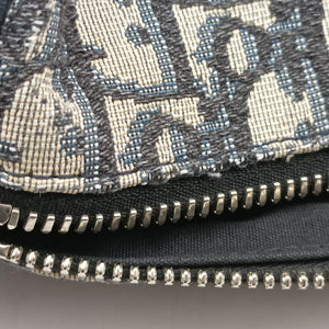 Pre-owned Christian Dior Oblique roller Navy Jacquard  shoulderbag | stylenewstar