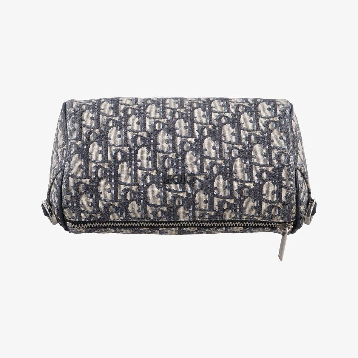 Pre-owned Christian Dior Oblique roller Navy Jacquard  shoulderbag | stylenewstar