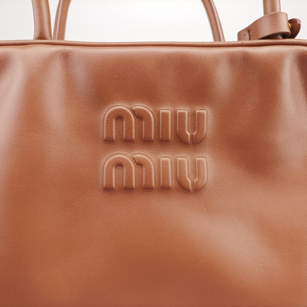 Pre-owned Miu Miu Beau Brown Leather 5BB117 shoulderbag | stylenewstar