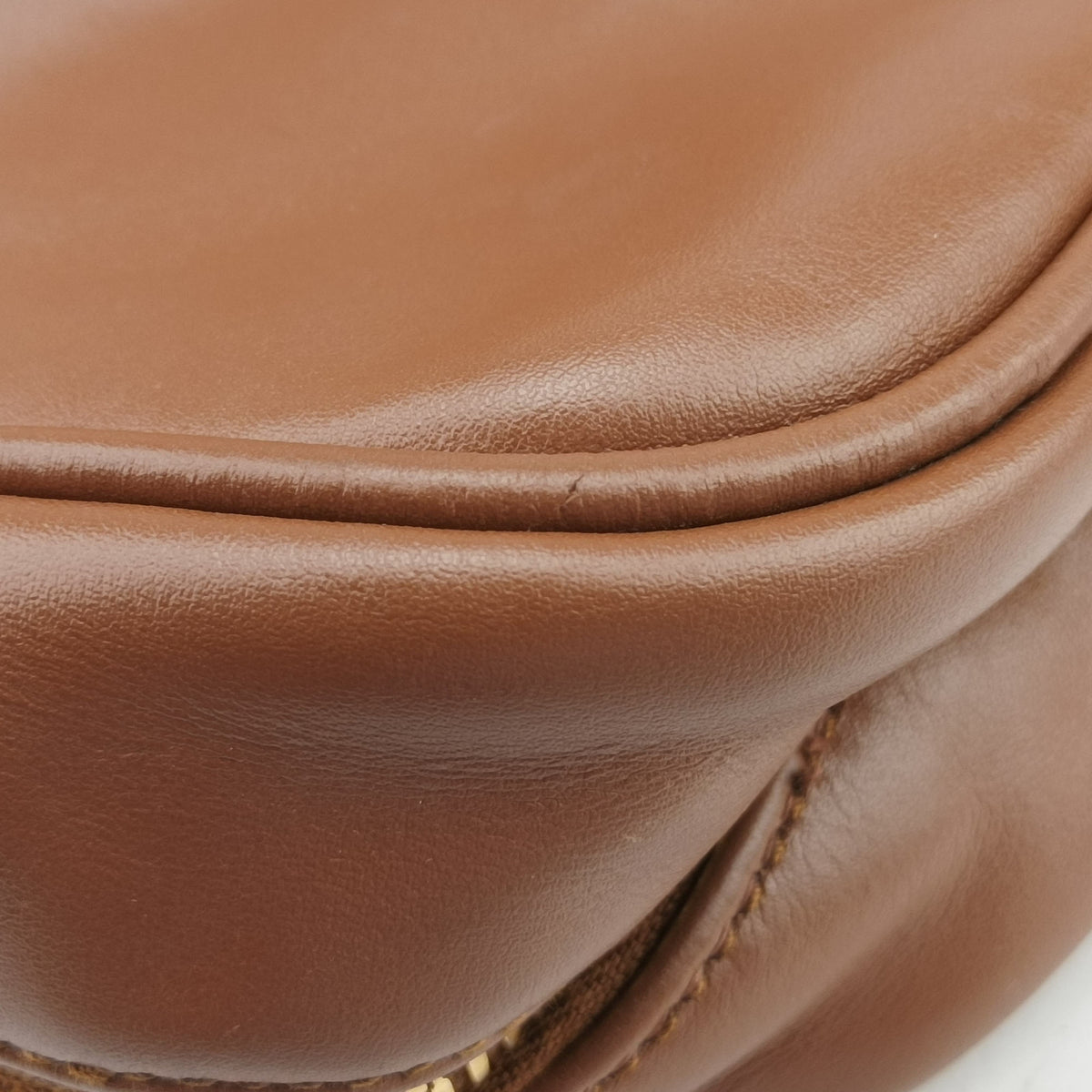 Pre-owned Miu Miu Beau Brown Leather 5BB117 shoulderbag | stylenewstar