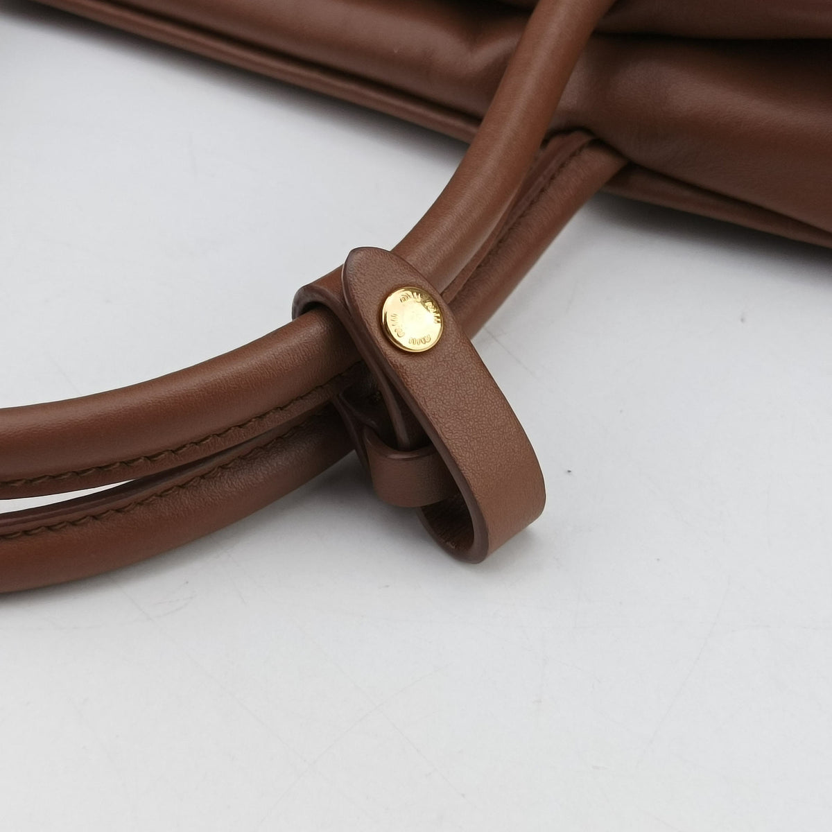 Pre-owned Miu Miu Beau Brown Leather 5BB117 shoulderbag | stylenewstar