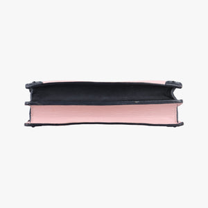 Vintage Louis Vuitton Trunk clutch Pink×Black Leather×Epi M53191 shoulderbag | stylenewstar