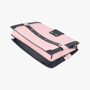 Vintage Louis Vuitton Trunk clutch Pink×Black Leather×Epi M53191 shoulderbag | stylenewstar