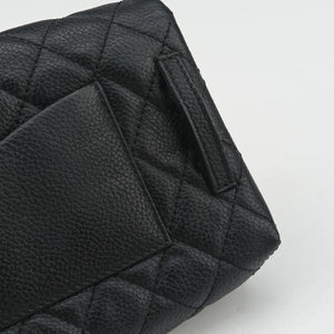 Secondhand Chanel Matelasse 2.55 Black pebbled U48753 bum bag/waist bag | stylenewstar