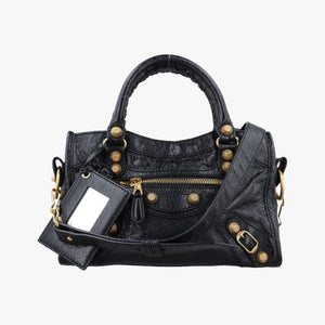 Secondhand Balenciaga Classic City Mini Black lambskin  shoulderbag | stylenewstar