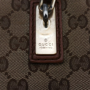 Pre-owned Gucci Bella Bamboo Tassel fringe Beige xBrown canvas×leather 269945 handbag | stylenewstar