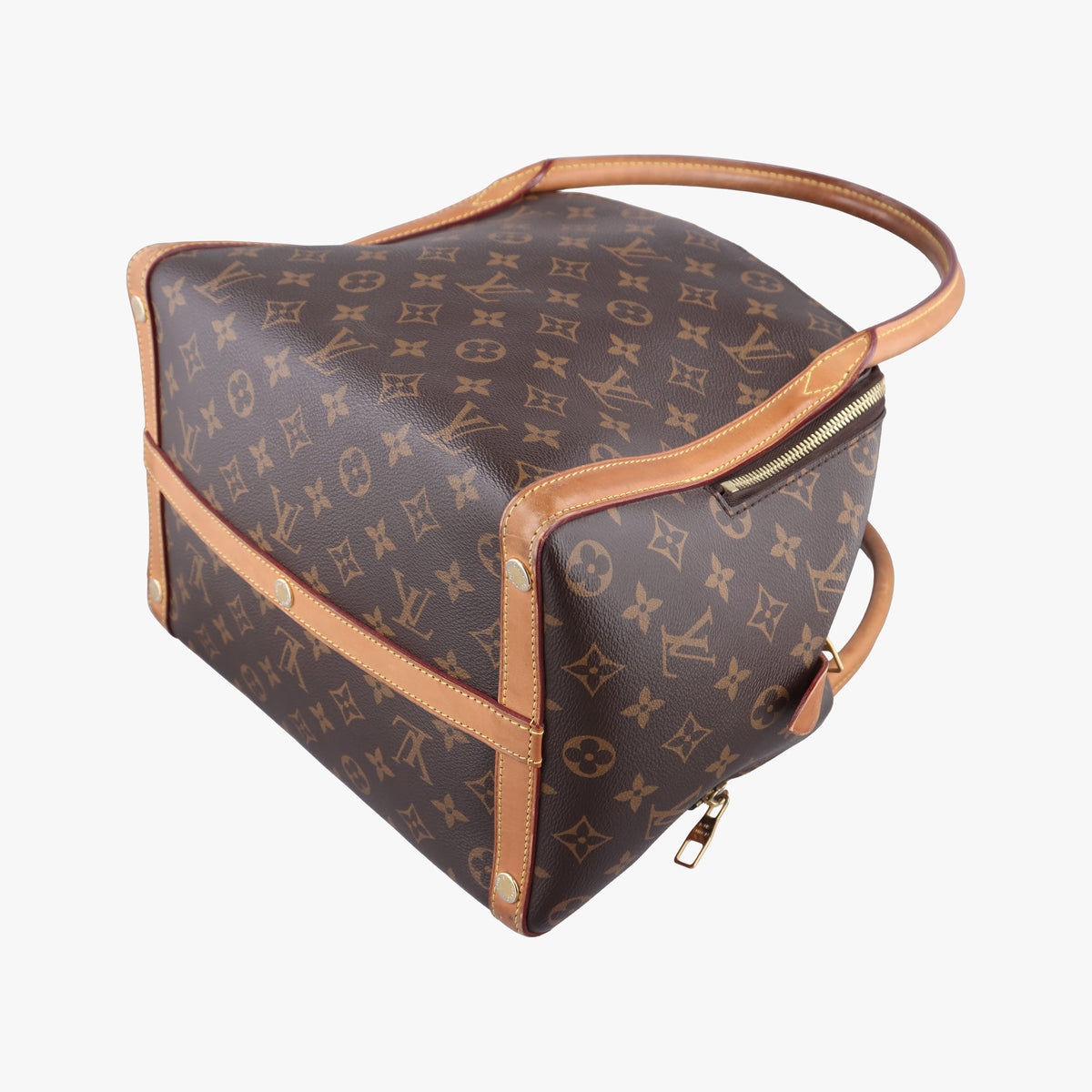 Pre-owned Louis Vuitton Marais MM brown×beige Monogram Canvas M41070 handbag | stylenewstar