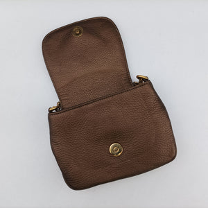 Pre-owned Gucci 1973 Double G Golden Leather 251821 shoulderbag | stylenewstar
