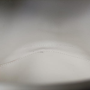 Pre-owned Balenciaga Hourglass Graffiti White×Black Leather  shoulderbag | stylenewstar