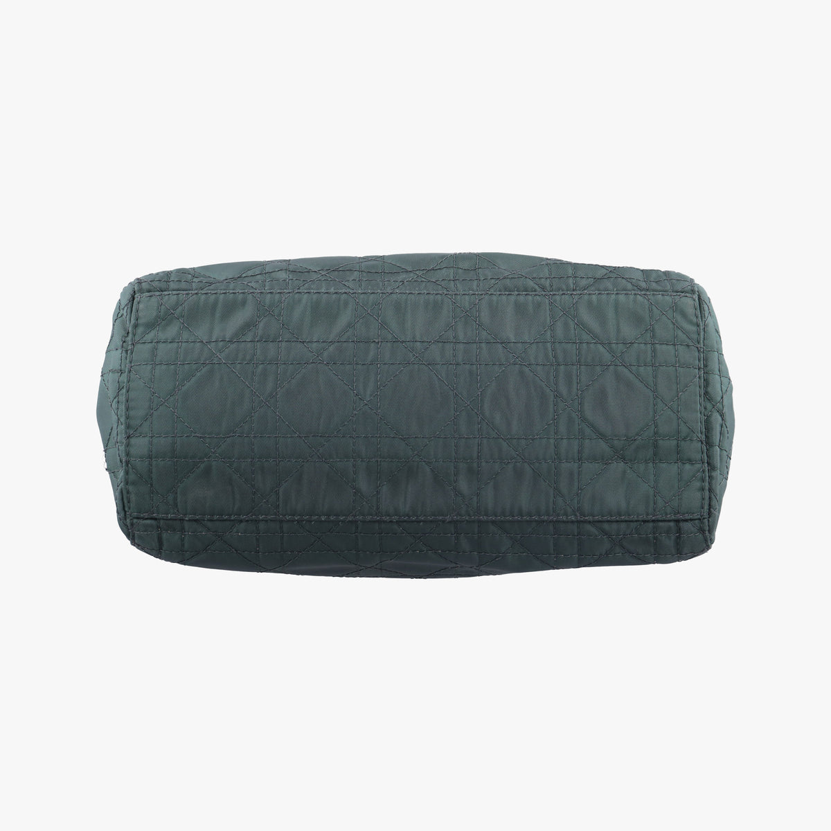Secondhand Christian Dior Lady Dior Green Nylon×Patent  handbag | stylenewstar