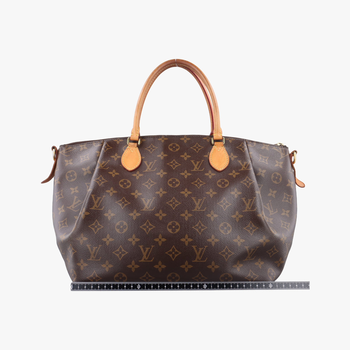 Pre-owned Louis Vuitton TURENNE MM Brown Monogram Canvas M48814 handbag | stylenewstar