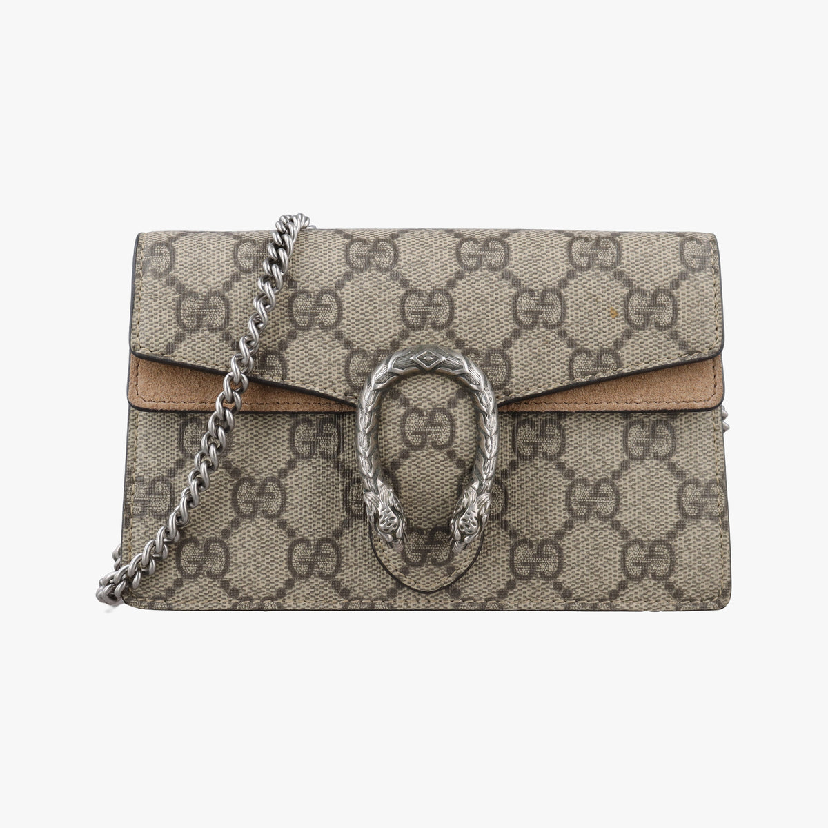 Secondhand Gucci Dionysus Brown×Beige PVC coated canvas×suede 476432 shoulderbag | stylenewstar