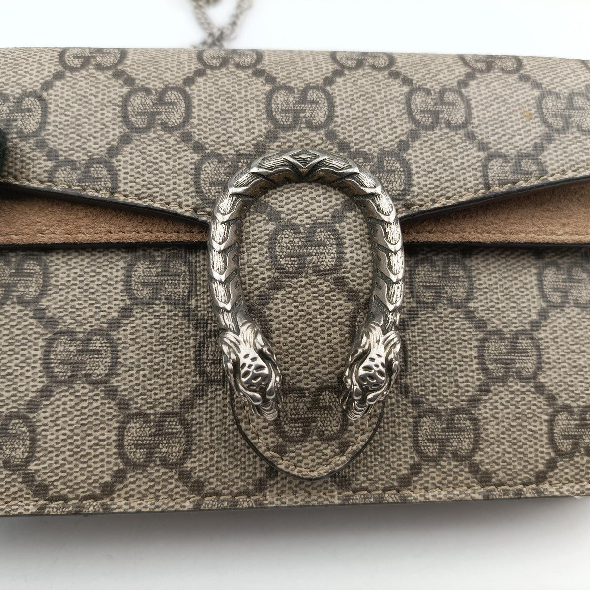 Secondhand Gucci Dionysus Brown×Beige PVC coated canvas×suede 476432 shoulderbag | stylenewstar
